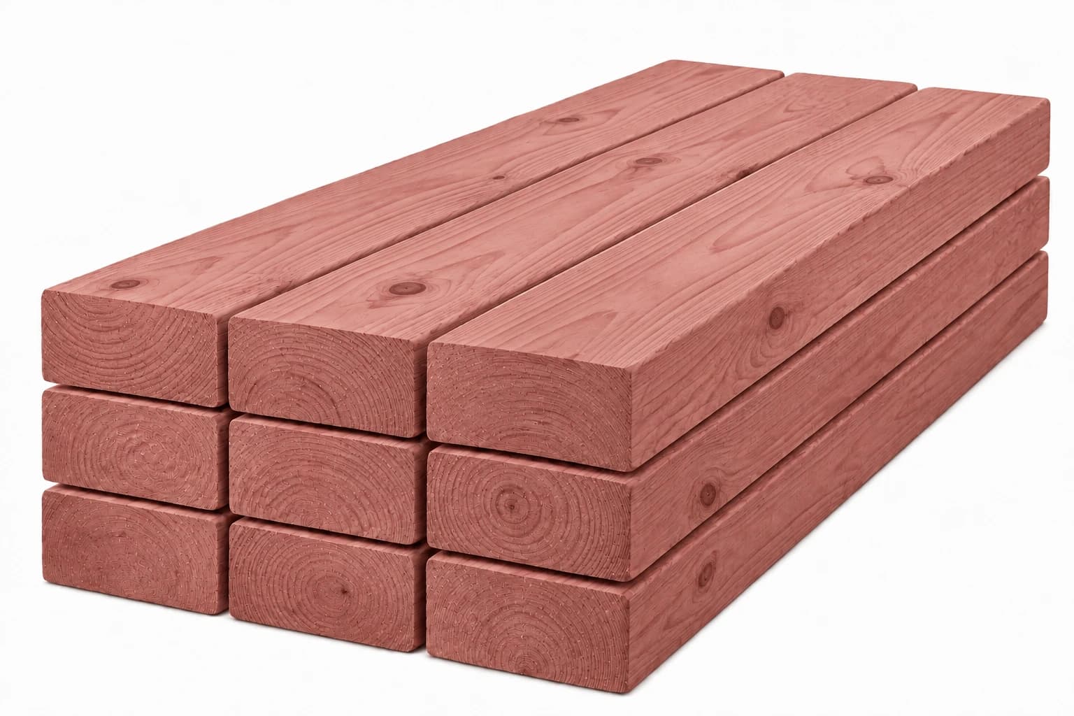 RezWood 4400 lumber with varied natural grain and knots