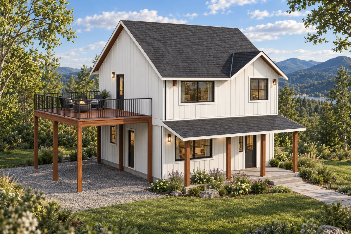 Cedar Vale · Front exterior · artist visualization